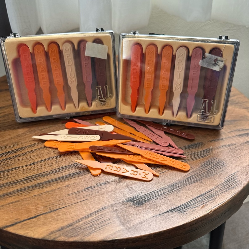 Vintage A1 Steak Sauce Meat Markers Set